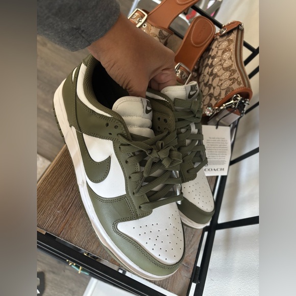 Nike Dunk Low Olive Green & White Sneakers – Women’s Size 10 (Preloved) 💚🤍 - Picture 11 of 11